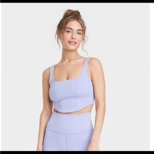 Women's Everyday Soft Light Support Corset Bra - All In Motion™ Lilac Purple